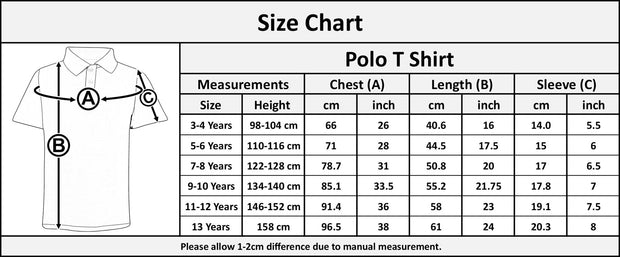 Kids Boys T Shirts Plain Polo Summer Fashion Soft Feel Tank Top & Tees 3-13 Year - A2Z 4 Kids