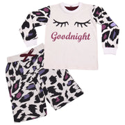 Kids Girls Good Night Print Pyjamas Set - A2Z 4 Kids