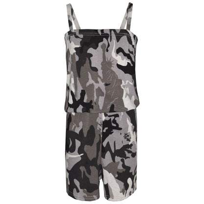 Girls Jumpsuit Kids Plain Color Trendy Playsuit All In One Jumpsuits 5-13 Years