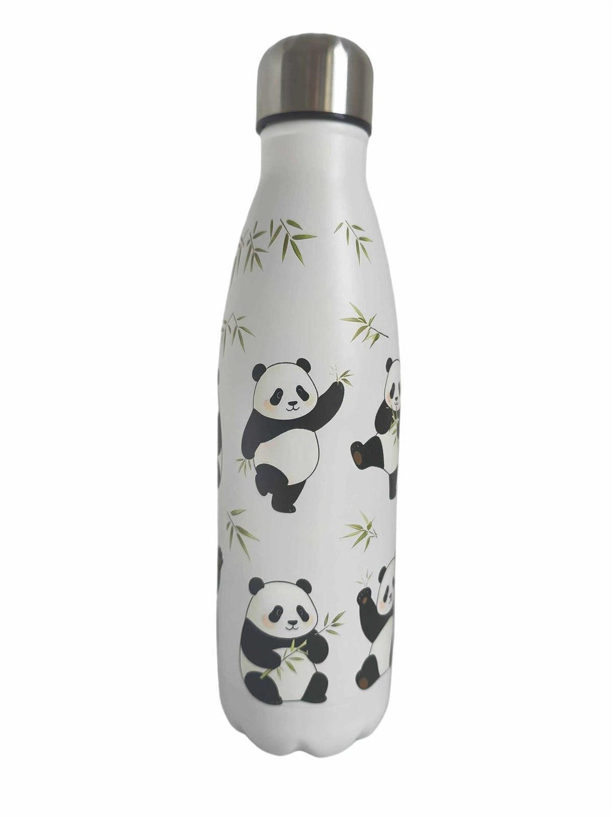 Panda Stainless Steel Water Bottle 500ml Insulated Kids School Travel BPA Free