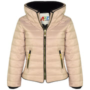 A2Z 4 Kids Girls Jacket Kids Stylish Padded Silver Puffer Bubble Fur Collar Quilted Warm Thick Coat Jackets Age 3 4 5 6 7 8 9 10 11 12 13 Years