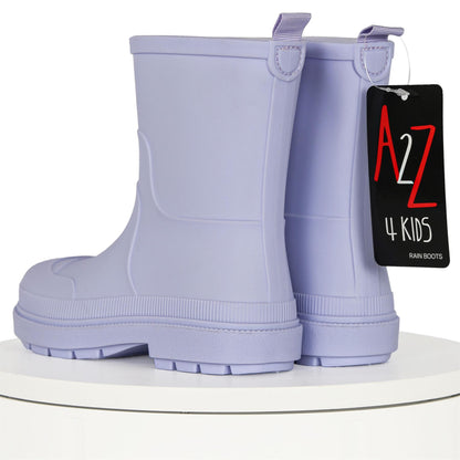 Kids Girls Wellington Wellies Non-Slip Waterproof Lightweight Rain Boots