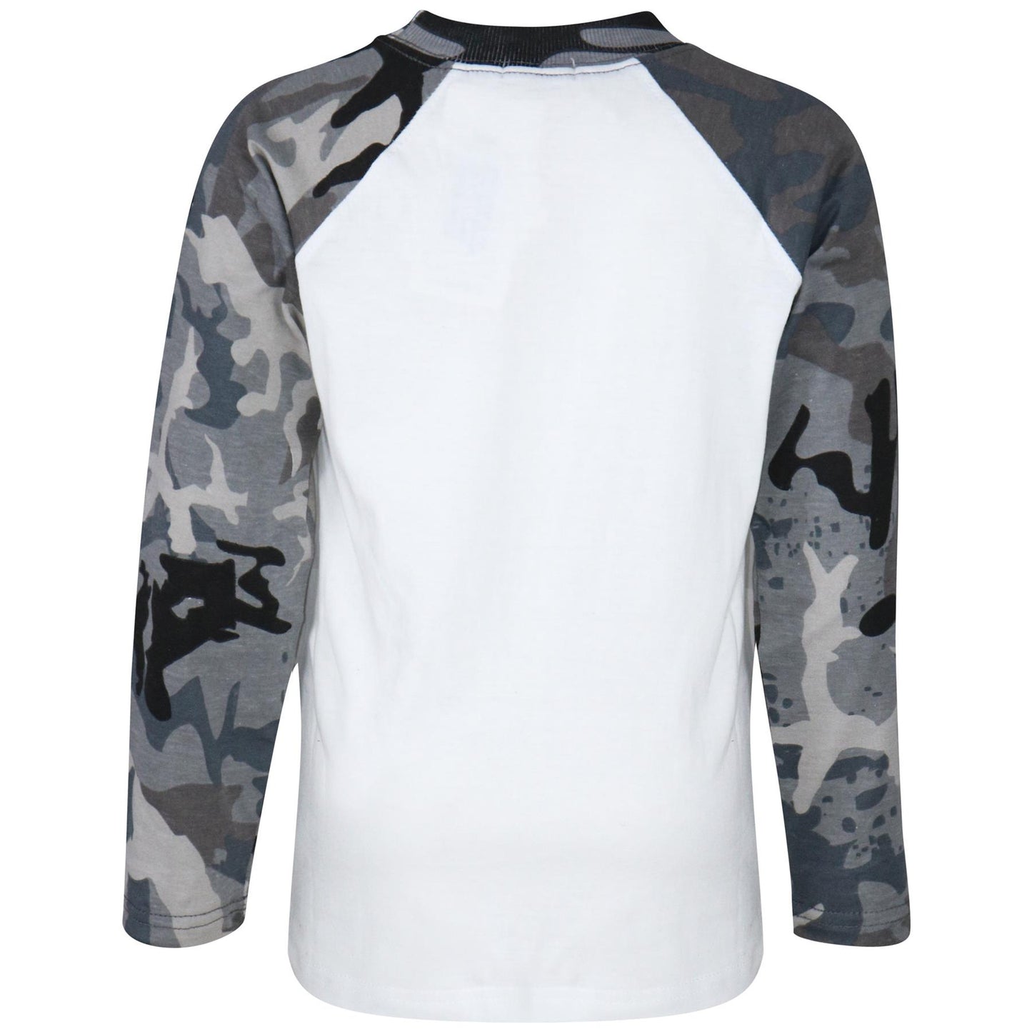Kids Boys Girls T Shirts Plain Baseball Long Raglan Sleeves Sports Tees 2-13 Yrs
