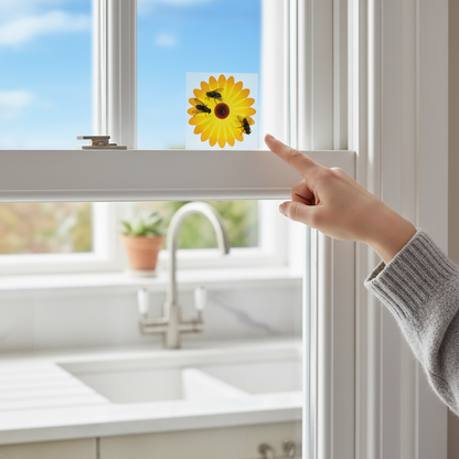 A2Z Window Sticker Fly Traps Pack of 3 Non Toxic Sticky Fly Catcher Stickers
