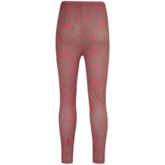 Kids Girls Legging Salmon Pink Floral Soft Stretchy Comfortable Summer Bottoms