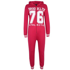 A2Z Onesie One Piece Kids Girls Boys Brooklyn Print Pyjamas Costume Gifts