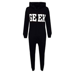 Kids Girls Boys GEEK Print A2Z Onesie One Piece Summer Jumpsuit PJ's 7-13 Years