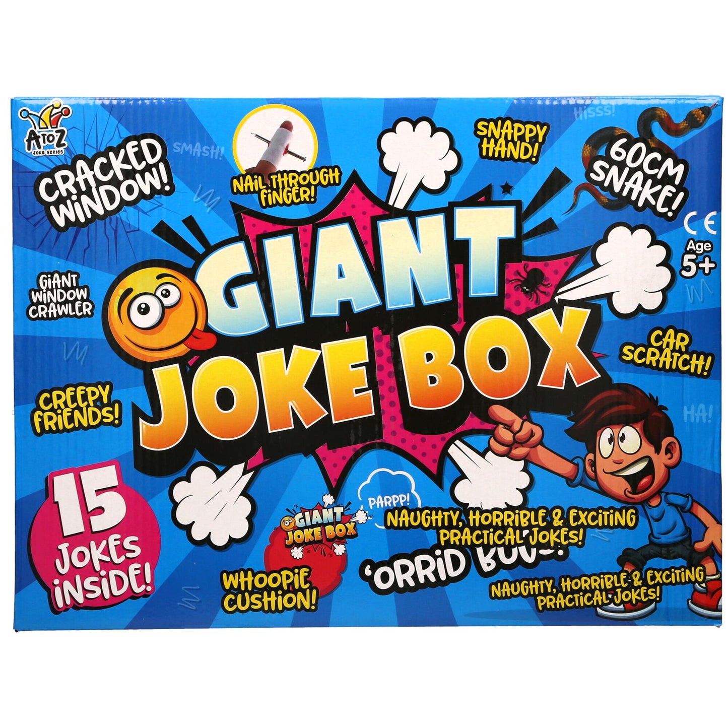 Classic Horrible Practical Jokes Game Box Children Action Prank Tricks 15 Pieces