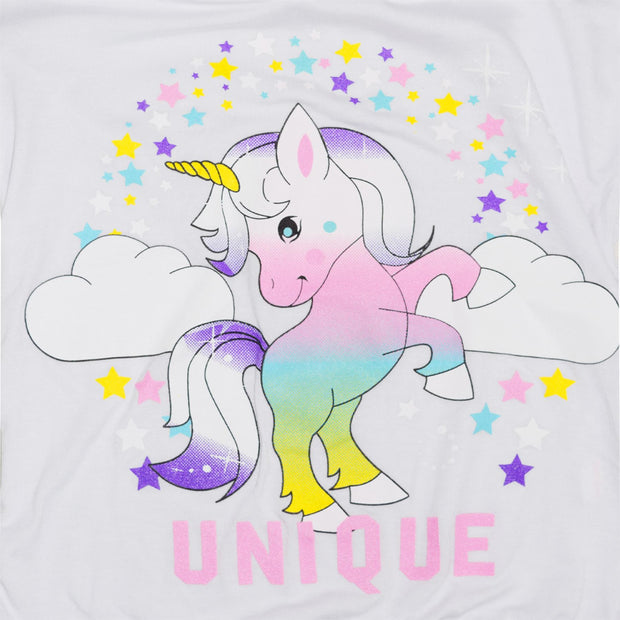 A2Z 4 Kids Girls Dabbing Unicorn Unique Tracksuit Kids Designer's Rainbow Floss Hooded White Top & Legging Lounge Wear New Age 7 8 9 10 11 12 13 Years