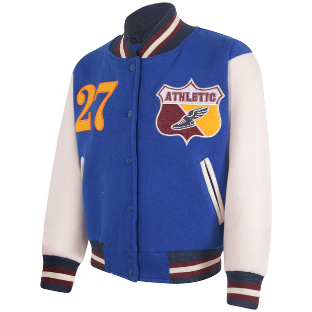 Kids Girls Boys Baseball Jacket Varsity Style Athletic Embroidered School Jacket - A2Z 4 Kids