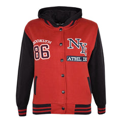 A2Z 4 Kids Girls Boys Baseball NY ATHLETIC Hooded Trending Jacket Age 5-13 Years