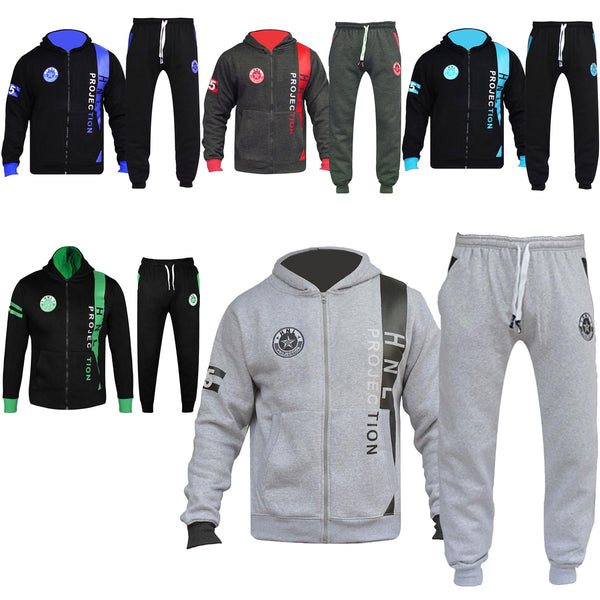 A2Z 4 Kids Boys Girls Boys Tracksuit HNL Projection Hooded Top Jogging Tracksuit