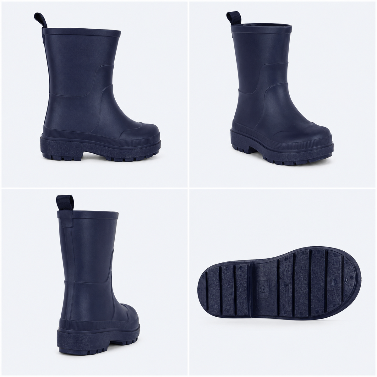 Kids Girls Wellington Wellies Non-Slip Waterproof Lightweight Rain Boots