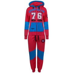 Kids Girls Tracksuit Brooklyn 76 New York Print Hoodie & Bottom Jog Suit 7-13 Year