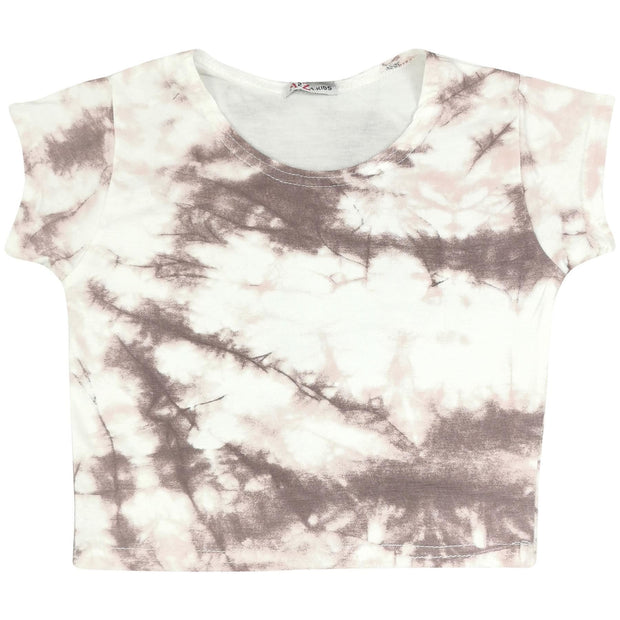 Girls Top Kids Tops Tie Dye Print Stylish Fahsion Trendy T Shirt Crop Top 5-13 Y