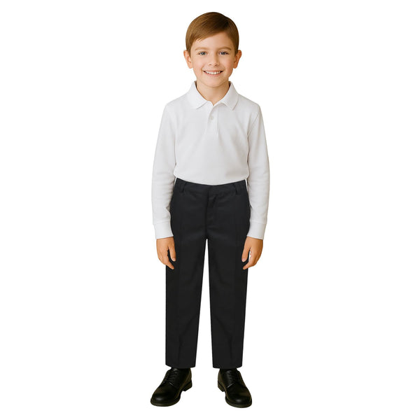Kids Boys Teens School Uniform Pant Teflon Coated  Adjustable Reinforced Pants