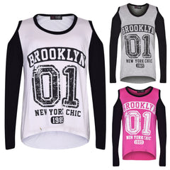 Girls Top Kids Brooklyn #01 Print Trendy Top & Fashion Legging Set 7-13 Years
