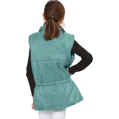 Kids Girls Sleeveless Coat Gilet Fashion Oversized Gilet Style Jacket Coat