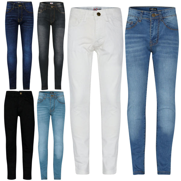Girls Skinny Jeans Denim Pants Fit Trousers Jeans for Children Age 3-14 Years