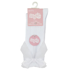 Infant Baby Girls Knee High Socks with Ribbon Bow Kids Newborn Footwear Socks