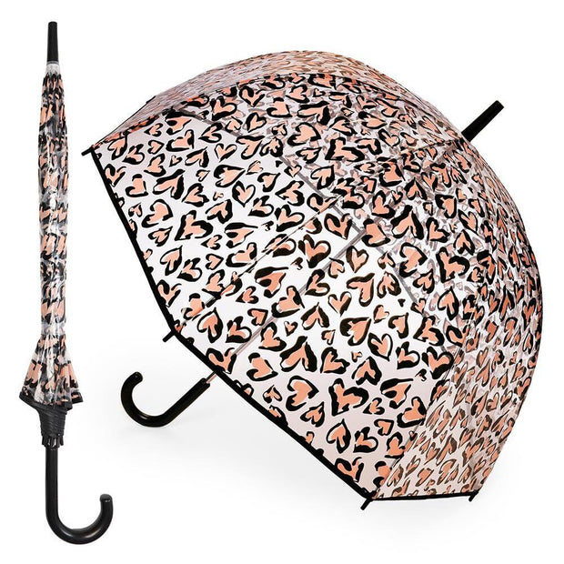 A2Z Ladies Transparent Dome Umbrella Wind and Rain Resist Outdoor Travel Brolly - A2Z 4 Kids