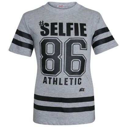 Boys Top Kids Designer's #Selfie 86 Camouflage T Shirt & Trouser Set 7-13 Years