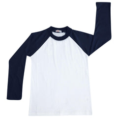 Kids Boys Girls T Shirts Plain Baseball Long Raglan Sleeves Sports Tees 2-13 Yrs