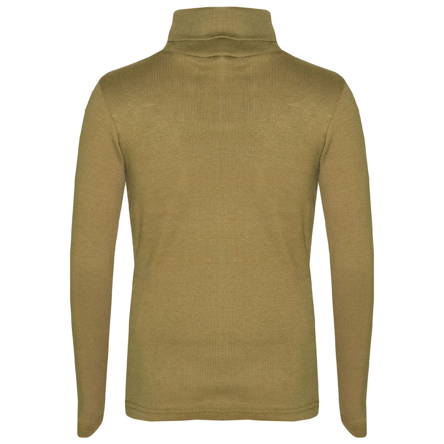 Kids Girls Polo Neck T Shirt Thick Cotton Turtleneck Jumper Long Sleeve Top 2-13