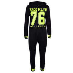 A2Z Onesie One Piece Kids Girls Boys Brooklyn Print Pyjamas Costume Gifts