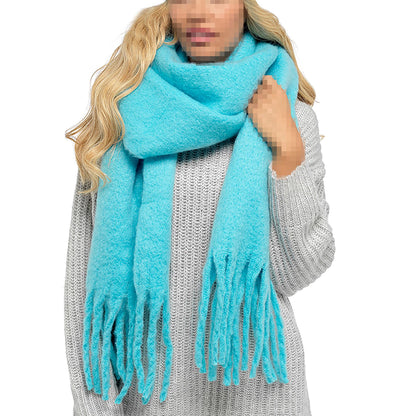 A2Z Ladies Winter Scarf Chunky Scarfs Cashmere Feel Tassel Brushed Blanket Scarf