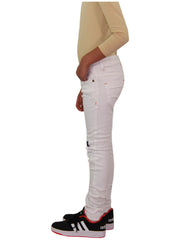 Kids Girls Stretchy Jeans Designer Ripped Drape Panel Denim Pant Trouser 5-13 Yr