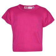 A2Z 4 Kids Girls Top Kids Plain Color Stylish Fahsion Trendy T Shirt Crop Top New Age 7-13 Years