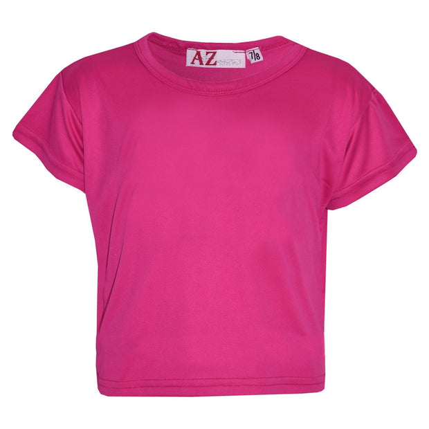 A2Z 4 Kids Girls Top Kids Plain Color Stylish Fahsion Trendy T Shirt Crop Top New Age 7-13 Years