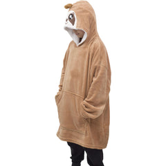 Kids Girls Boys Oversized Hoodie Snuggle Blanket Super Soft Warm Fleece 3-13 Yrs