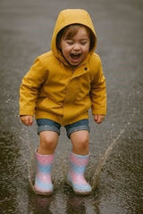 A2Z 4 Kids Girls Mermaid Wellies Waterproof Rain Boots Non-Slip Wellington Boot