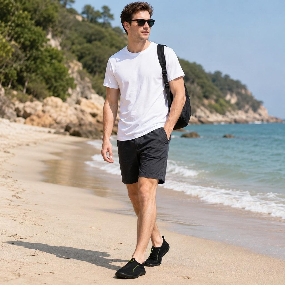 A2Z Mens Aqua Swim Shoes Neoprene Water Beach Pool Footwear UK 7 to 11