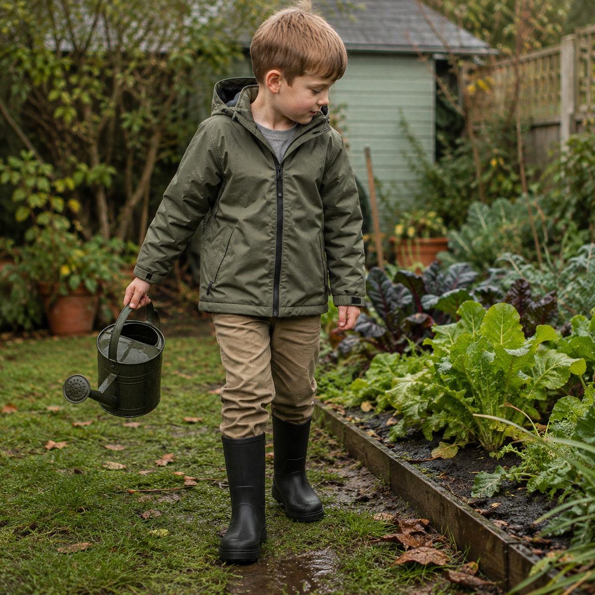 Kids Girls Wellington Wellies Non-Slip Waterproof Lightweight Rain Boots