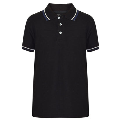 Kids Boys Girls Polo T Shirt Designer Plain Color School T-Shirts PE Top 3-13 Yr