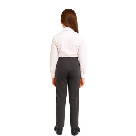 A2Z 4 Kids Girls Pants Plain School Uniform Pull Up Regular Fit School Trousers