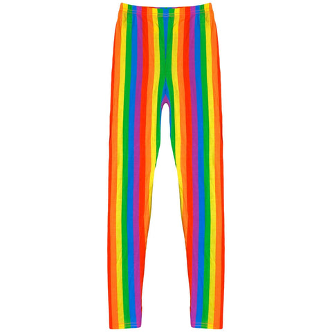 Kids Girls Legging Trendy Rainbow Fashion Party Dance Leggings New Age 7-13 Year