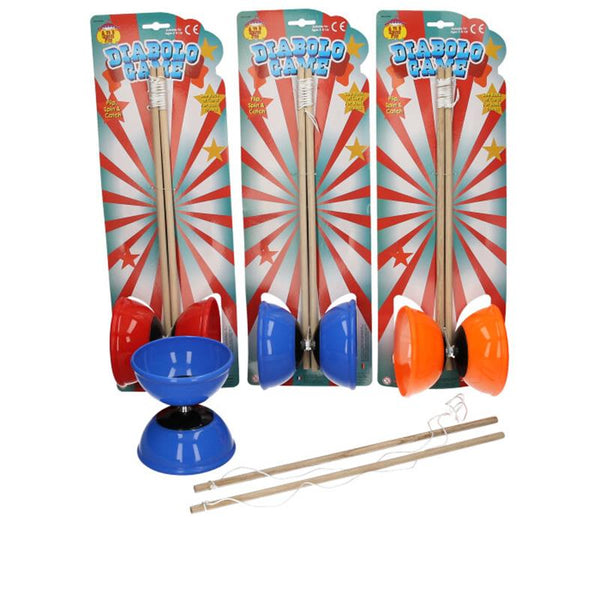 Kids Diabolo Juggling Toy Set Yoyo With Wooden Sticks Play For Kids Jugglers