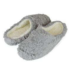 Women Slippers Winter Warm Teddy Fleece Upper Shoft Lining Non-Slip Mule Slipper