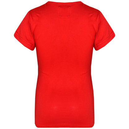 Kids Girls T Shirts Cotton Plain School T-Shirt Top New Age 2-13 Yr - A2Z 4 Kids