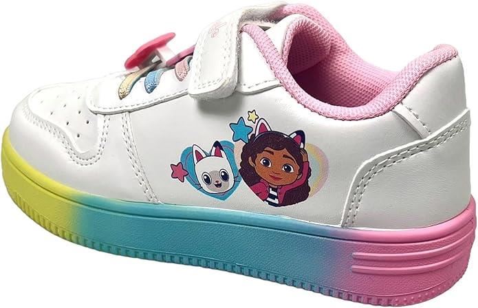 Kids Girls Gabbys Dollhouse Trainers Officially Licensed Rainbow Sole Sneakers