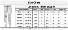 Kids Girls Leopard & Tartan Print Midi Dress Legging Top Bottom Age 5-13 Years