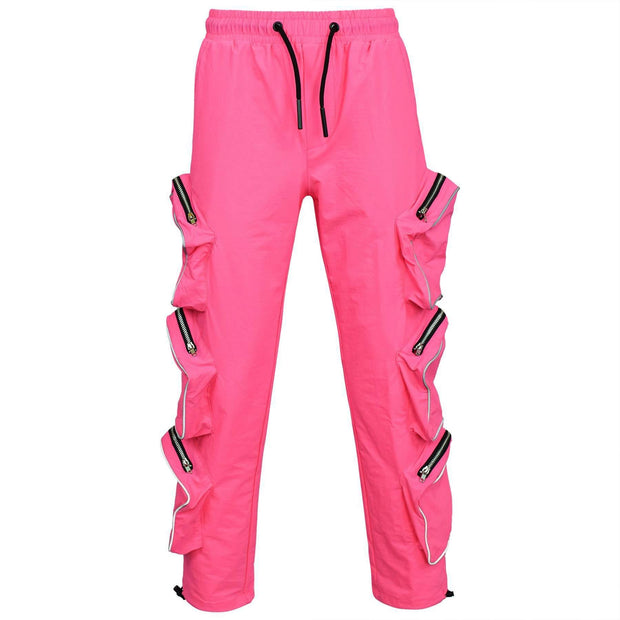 Kids Girls Cargo Trousers Elasticated Waist Comfortable Joggers Casual Pants