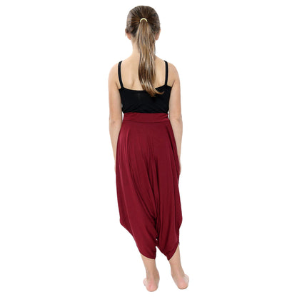 Kids Baggy Harem Trousers Ali Baba Style Tie Dye Yoga Casual Girls 5-13 Years
