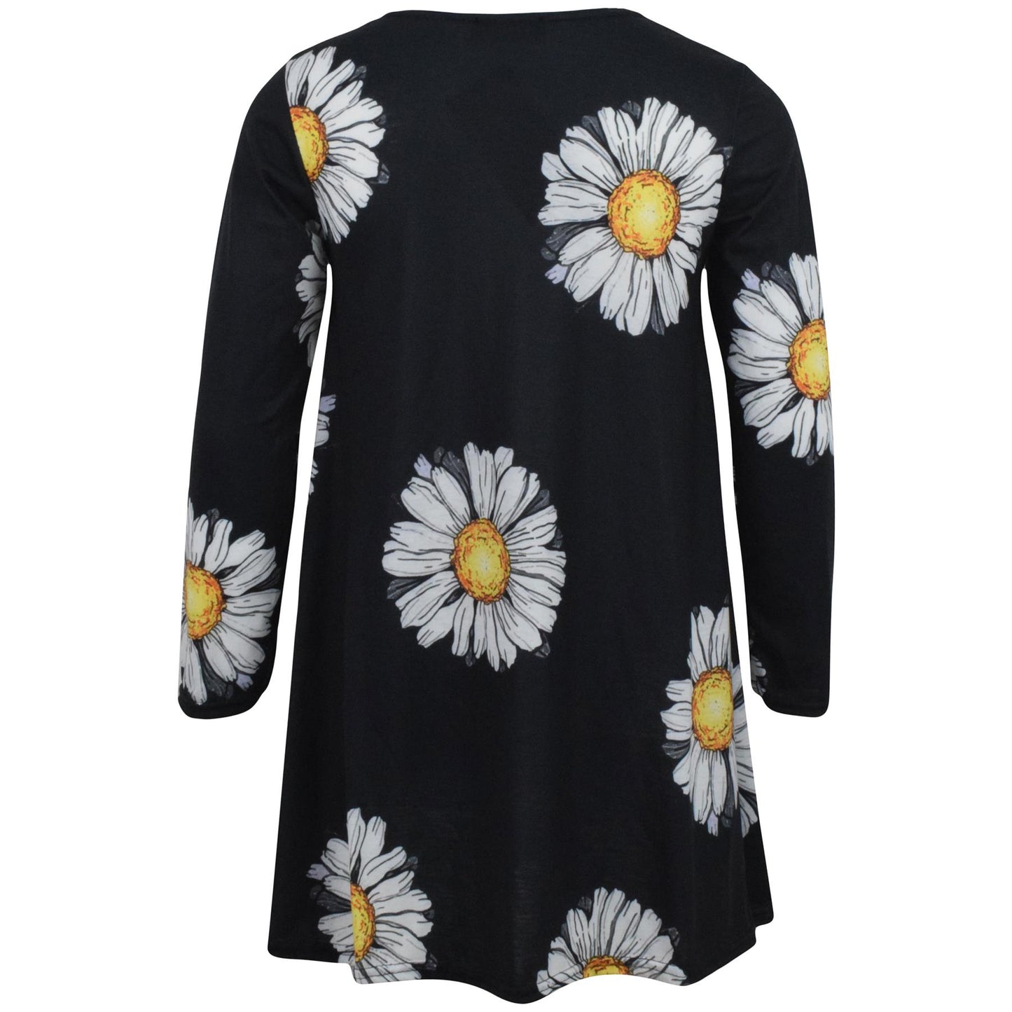 Kids Girls Swing Dress Long Sleeves Daisy Wear Party Dress Age 5-13 Years