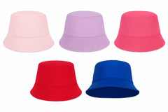 Girls Boys Bucket Hat 100%Cotton Foldable Summer Sun Hat UV Protection Beach Cap