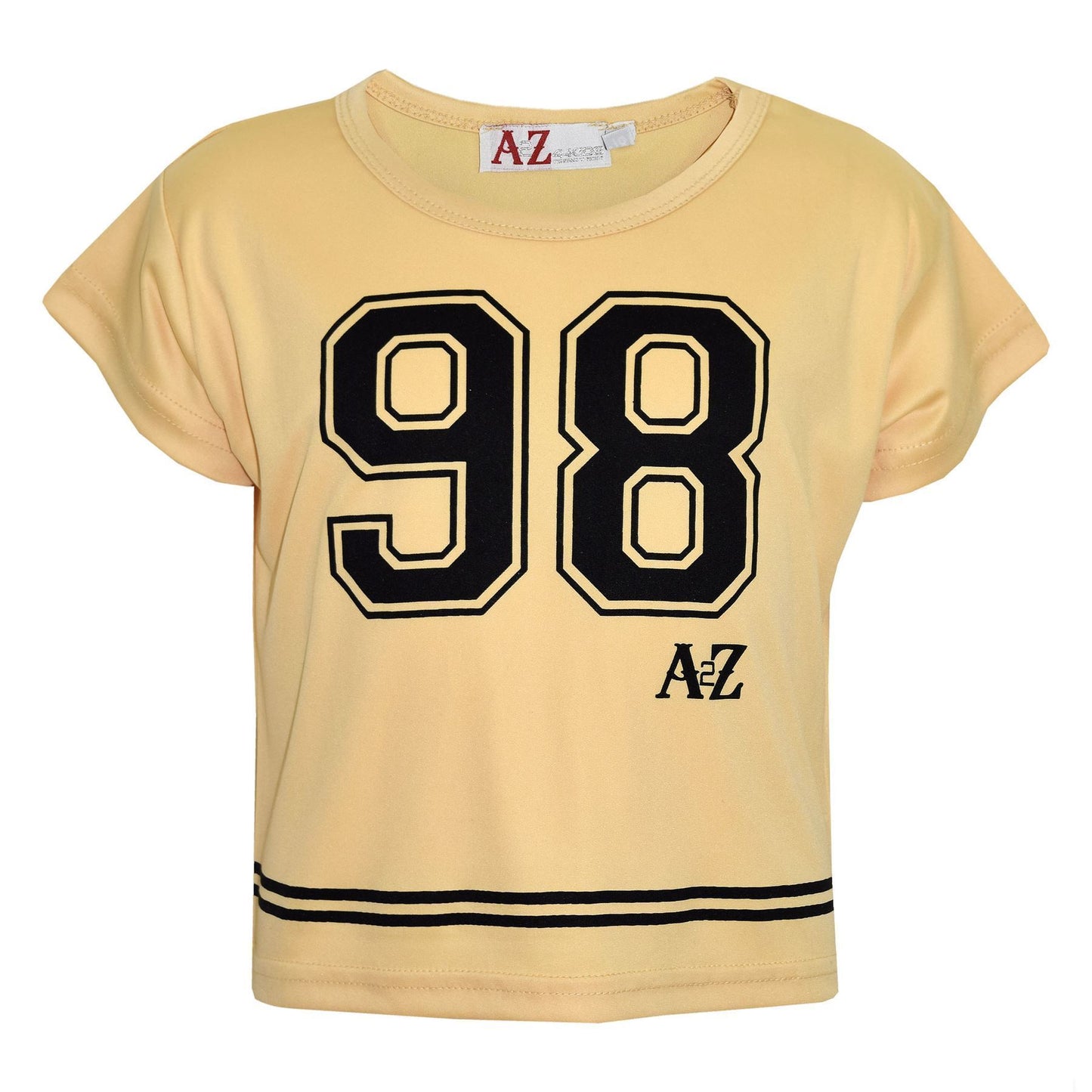 A2Z4Kids Girls Top Kids 98 Print Stylish Fashion T Shirt Crop Top New Age 5-13Yr